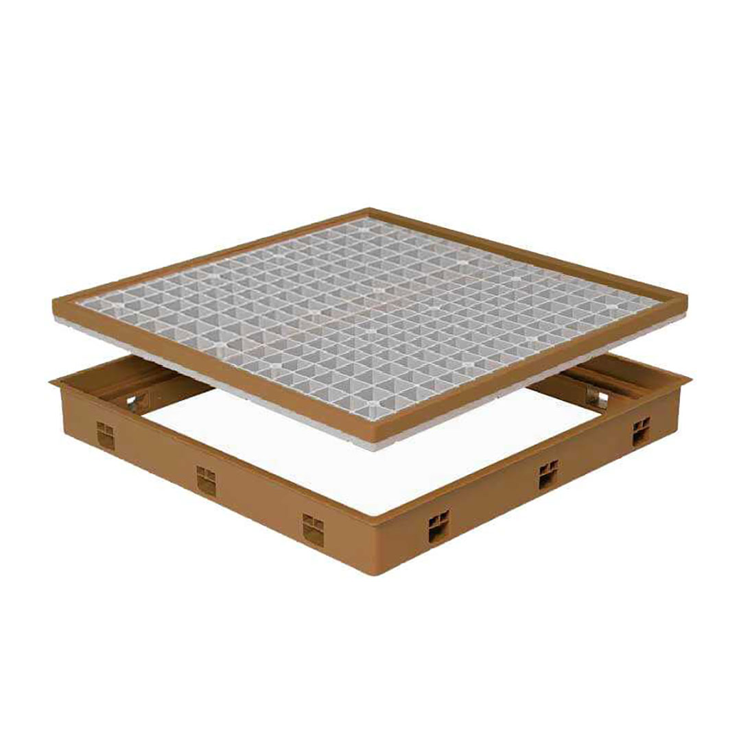 高気密型床下点検口 標準型（450×600）SPF-R4560F12-DB ダークブラウン 城東テクノ 点検口
