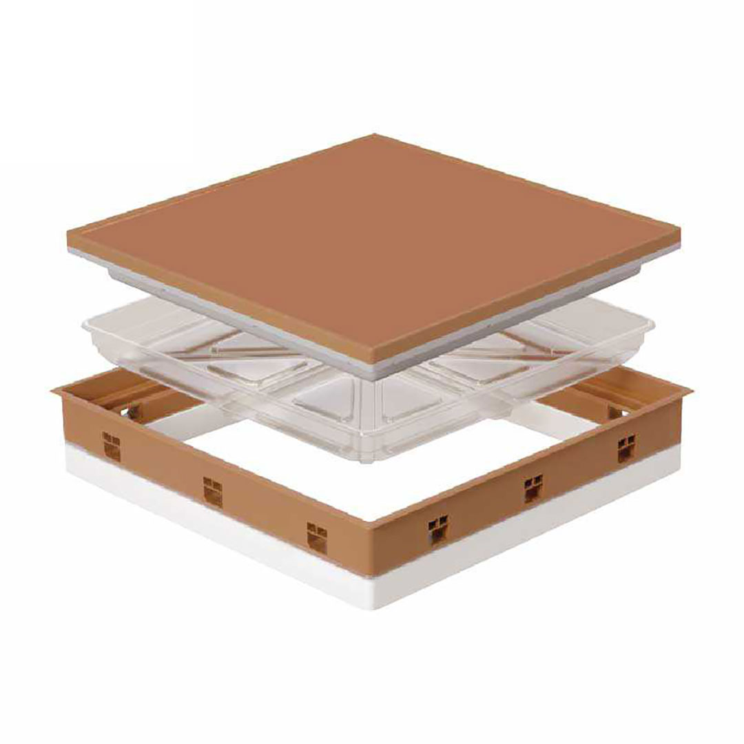 高気密型床下点検口 断熱型（450×600）SPF-R45S-UA1-DB ダークブラウン 城東テクノ 点検口