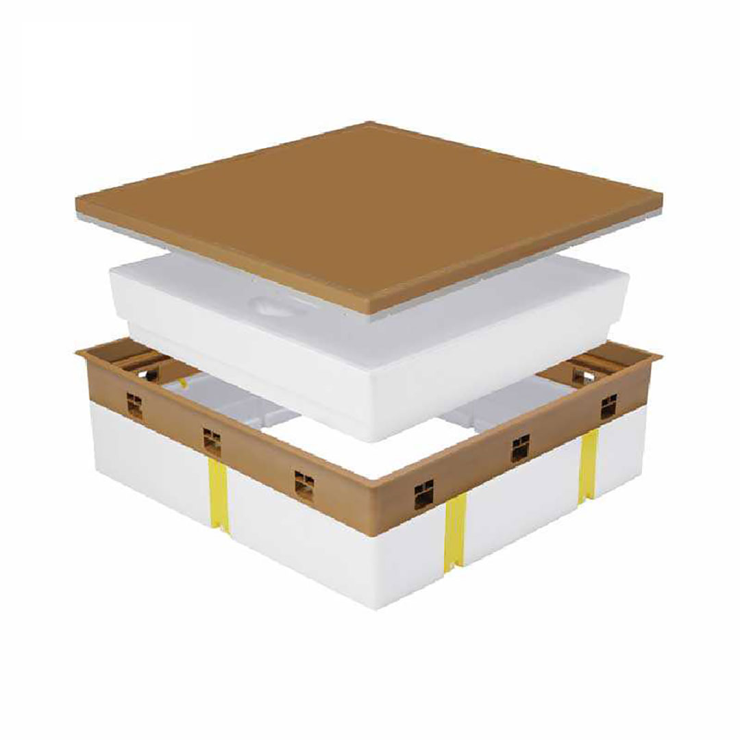 高気密型床下点検口 高断熱型（600×600）SPF-R60S-BC2-DB ダークブラウン 城東テクノ 点検口