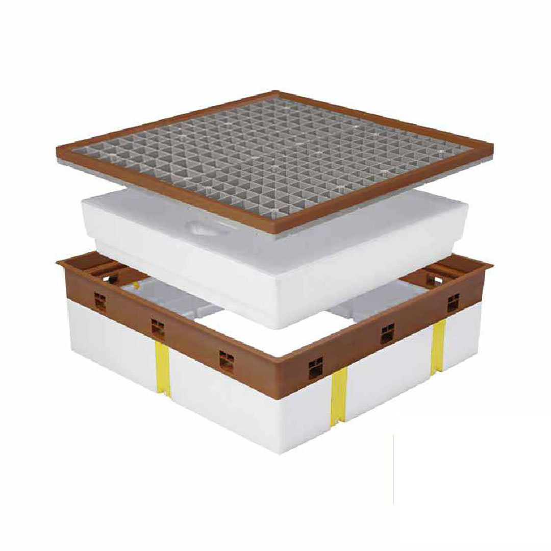 高気密型床下点検口 高断熱型（450×600）SPF-R45C-BC2-DB ダークブラウン 城東テクノ 点検口