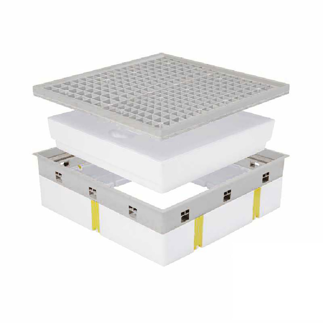 高気密型床下点検口 高断熱型（450×600）SPF-R45C-BC2-LG ライトグレー 城東テクノ 点検口