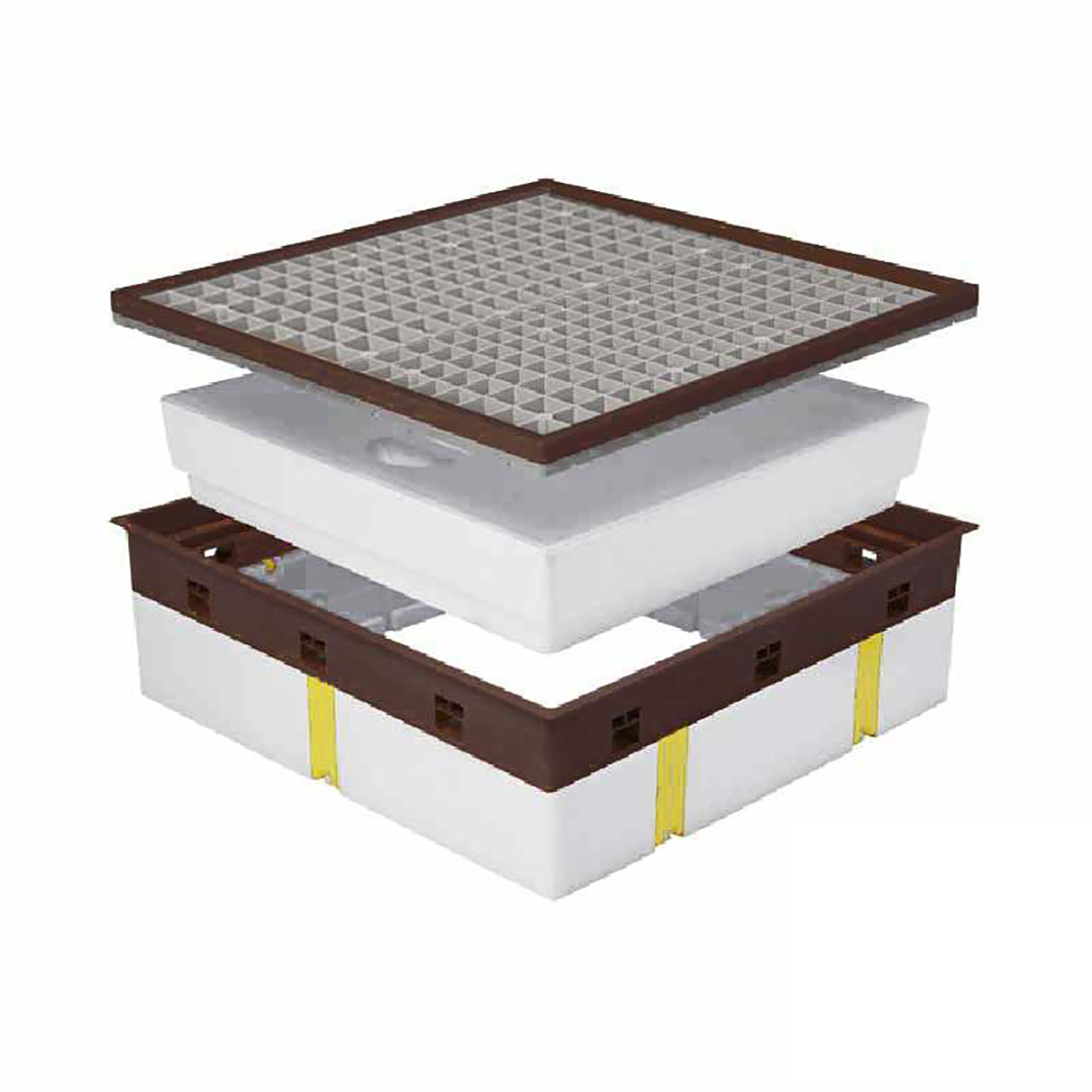 高気密型床下点検口 高断熱型（450×600）SPF-R45F12-BC2-BB ブラックブラウン 城東テクノ 点検口
