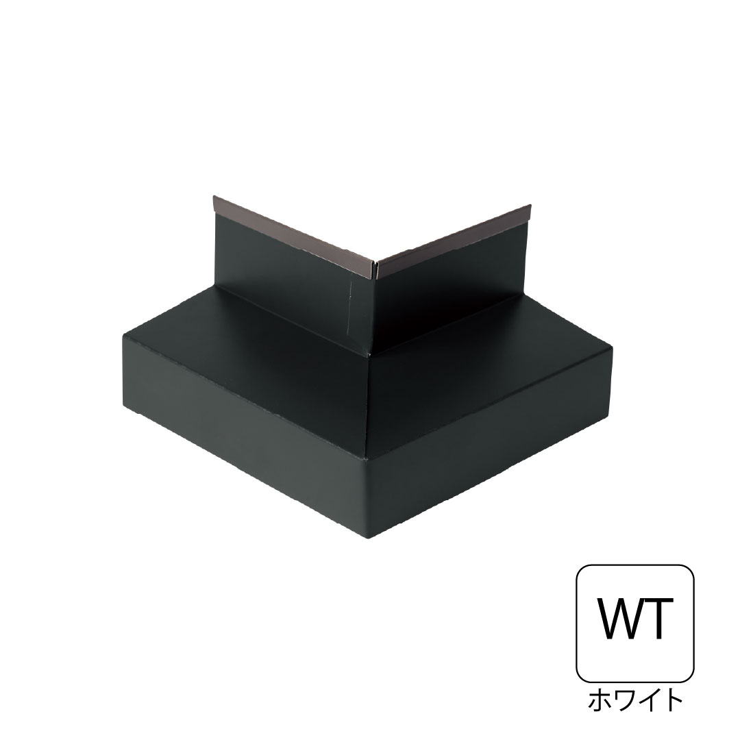 鋼板製オーバーハング(ALC外壁対応タイプ)出隅 ホワイト HKF-4070SD-WT 城東テクノ
