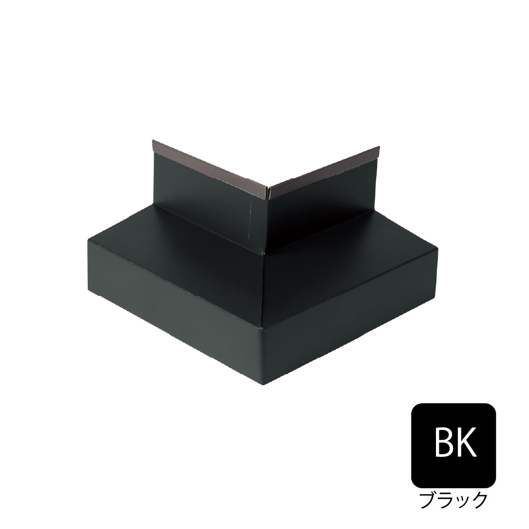 鋼板製オーバーハング(ALC外壁対応タイプ)出隅 ブラック HKF-4070SD-BK 城東テクノ
