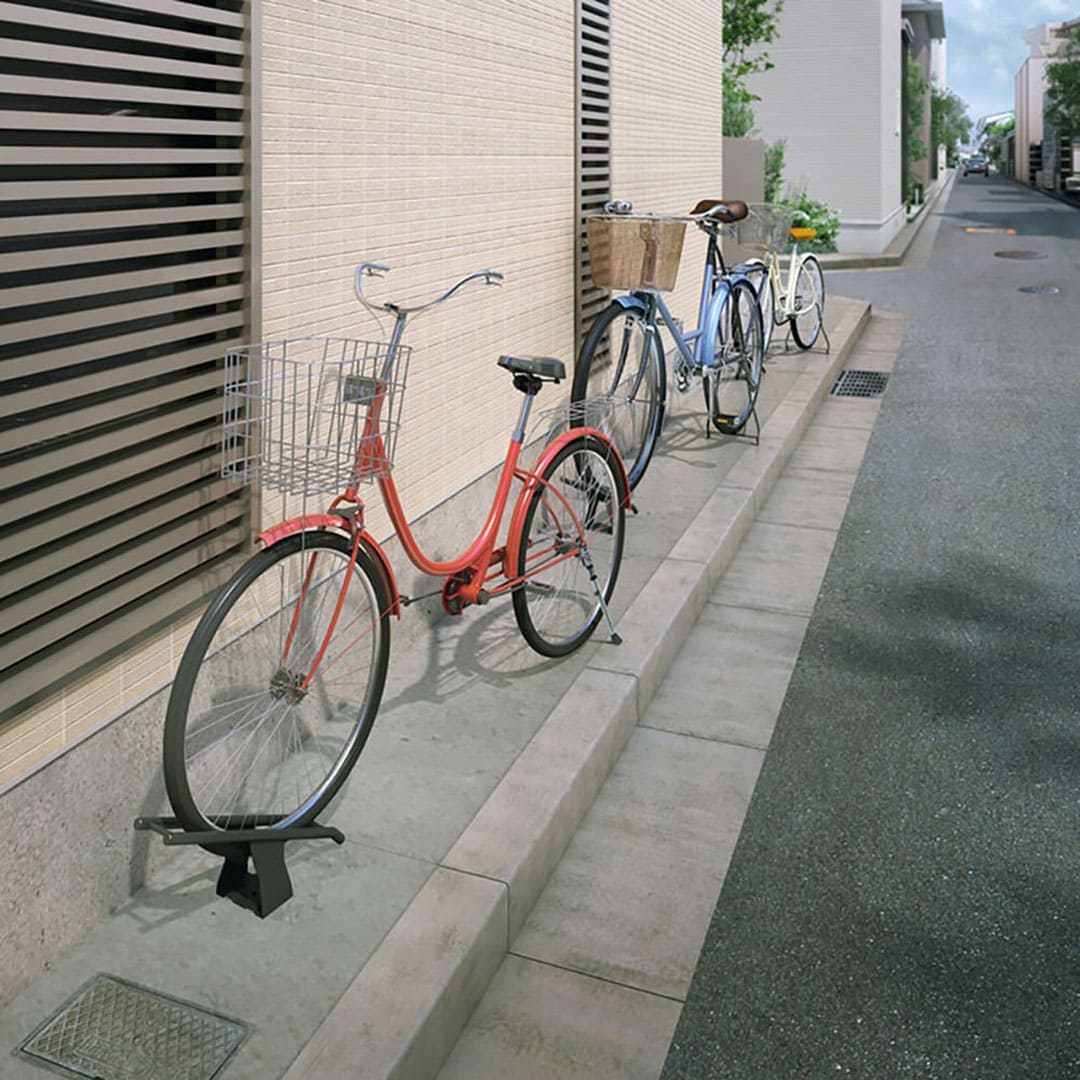 ダイケン 自転車ラック CS-D1A-S スチール製 ブラック 電動アシスト自転車対応 独立式サイクルスタンド