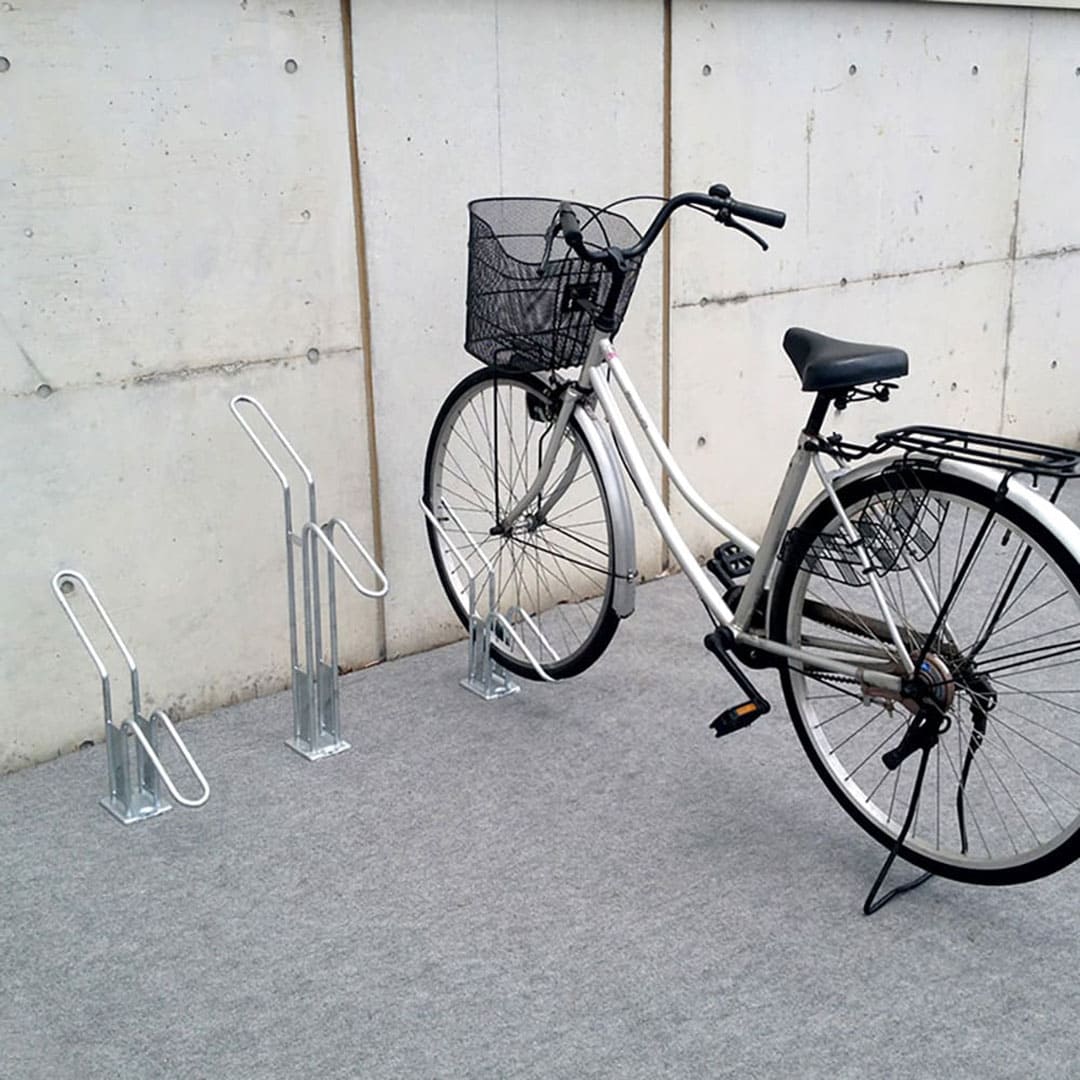 ダイケン 自転車ラック CS-H1A-S スタンド低 スチール製 屋外駐輪場 独立式サイクルスタンド
