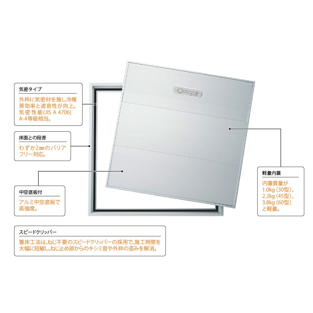 ホーム床点検口 HDP型 300角 艶有ブロンズ HDPB330 簡易気密 仕上厚15mm ダイケン(法人限定)