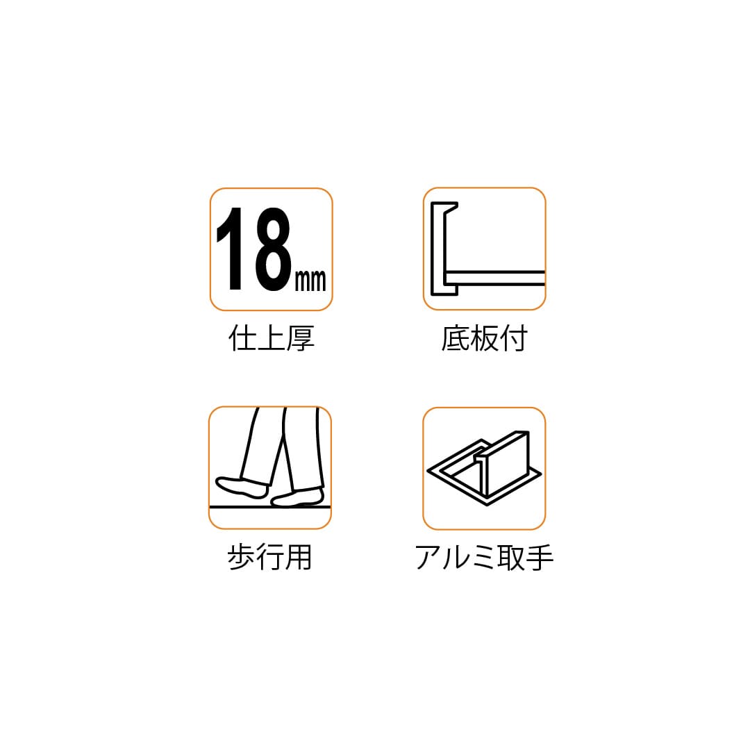 ホーム床点検口 HDIK型 錠付 460角 艶有シルバー HDIK46K 簡易気密 仕上厚15mm ダイケン(法人限定)