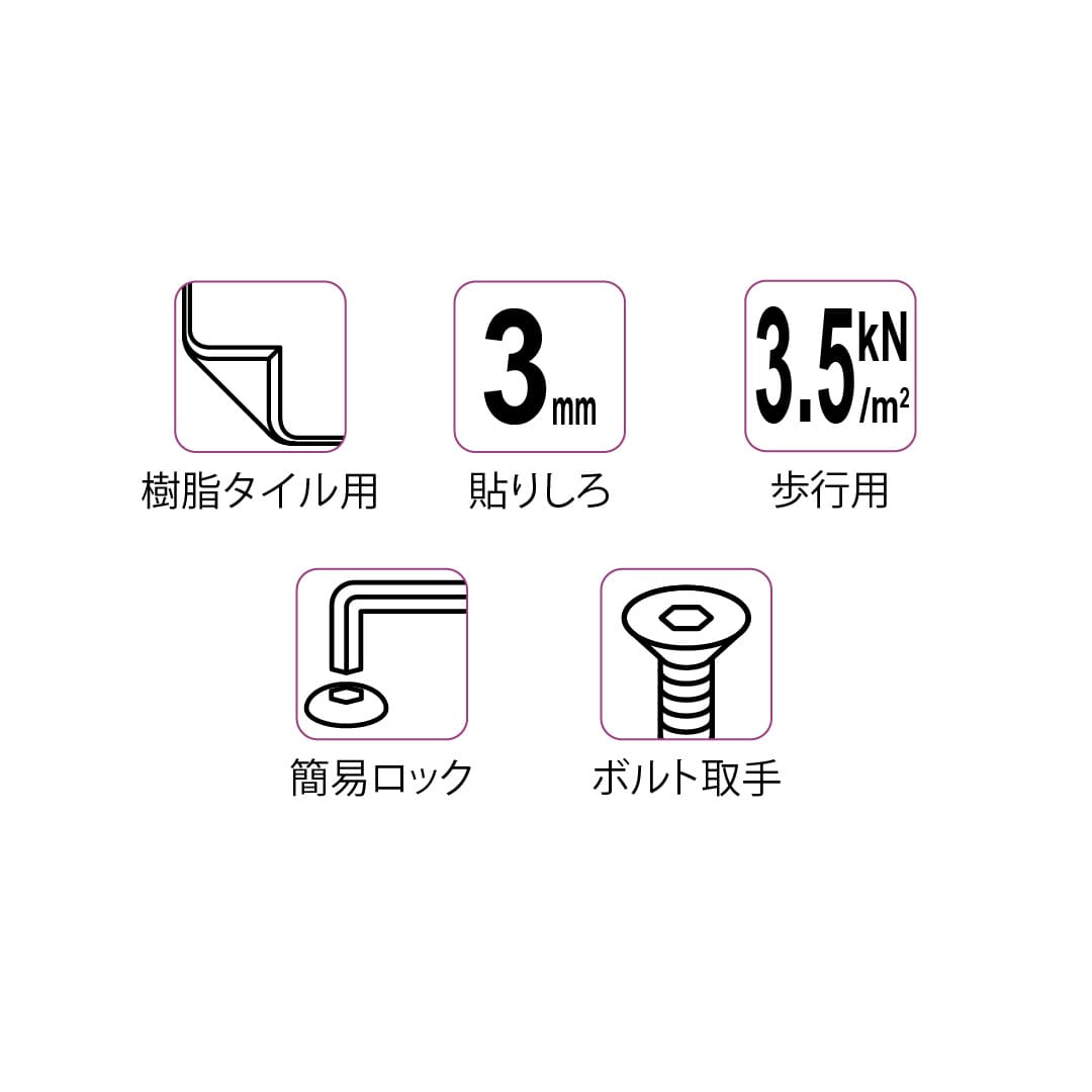 床点検口 FWPP型 900角 FWPP90 ステンレス目地 防水 防臭タイプ 樹脂タイル用 ダイケン(法人限定)