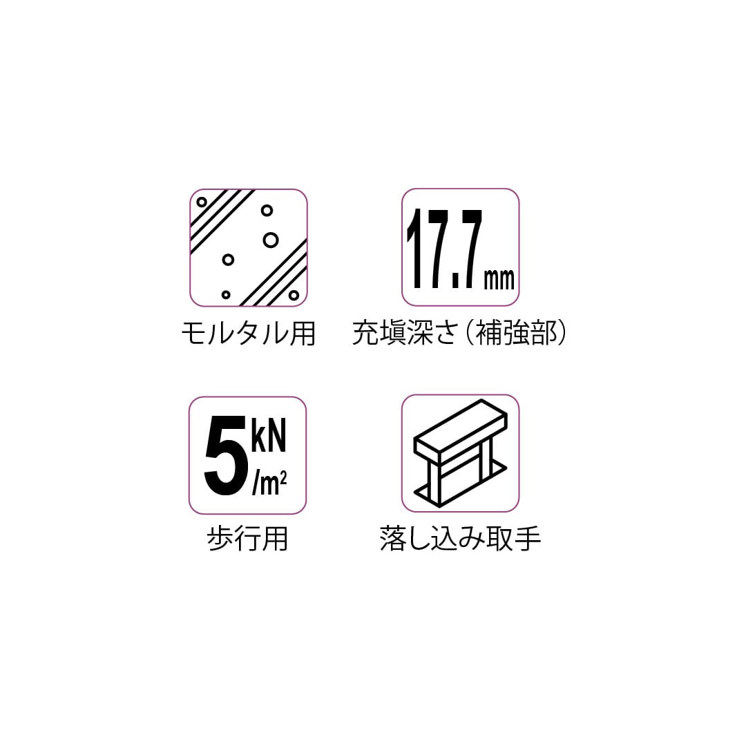 床点検口 FAGM型 450角 FAGM45 アルミ目地 防塵タイプ モルタル充填用 ダイケン(法人限定)