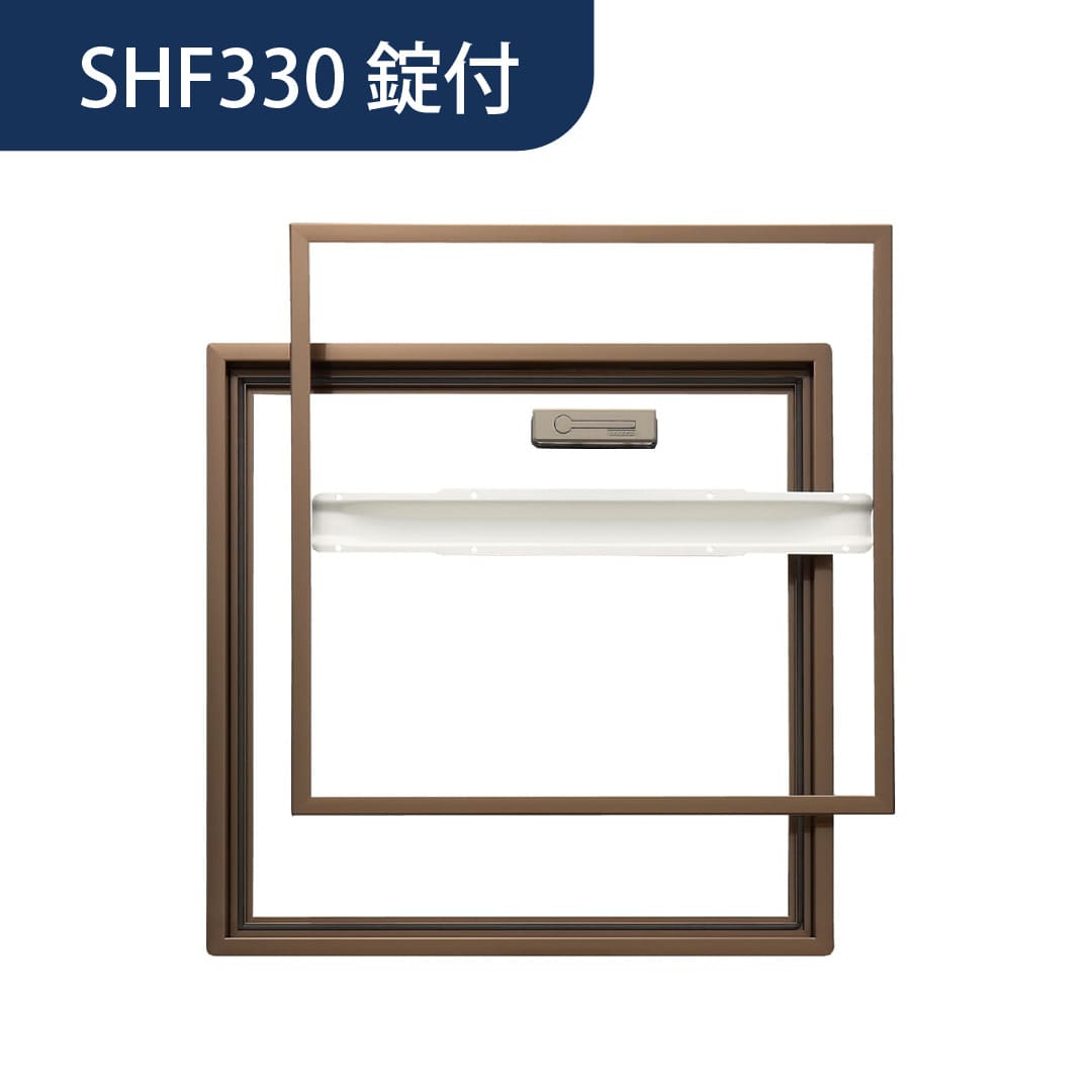 ホーム床点検口 錠付 SH3型 300角 艶有ブロンズ SHF330K 気密 仕上厚15mm ダイケン(法人限定)