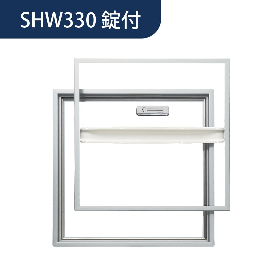 ホーム床点検口 錠付 SH3型 300角 艶有シルバー SHW330K 気密 仕上厚15mm ダイケン(法人限定)