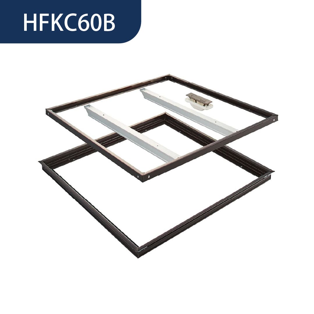 ホーム床点検口 HFKC型 600角 艶有ブロンズ HFKC60B 簡易気密 仕上厚15mm ダイケン(法人限定)