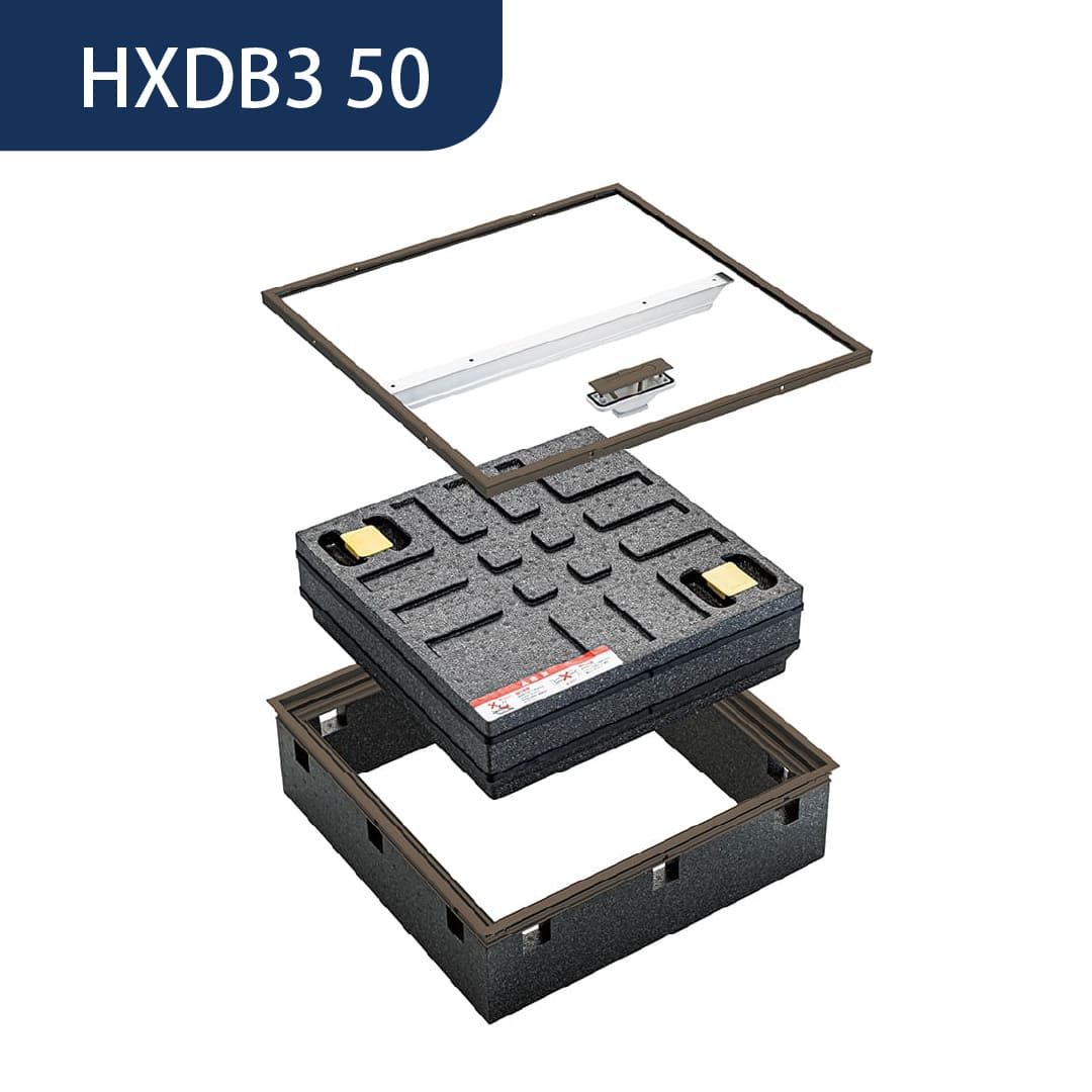 ホーム床点検口 HXD型 500角 艶消ブロンズ HXDB350 簡易気密 仕上厚15mm ダイケン(法人限定)