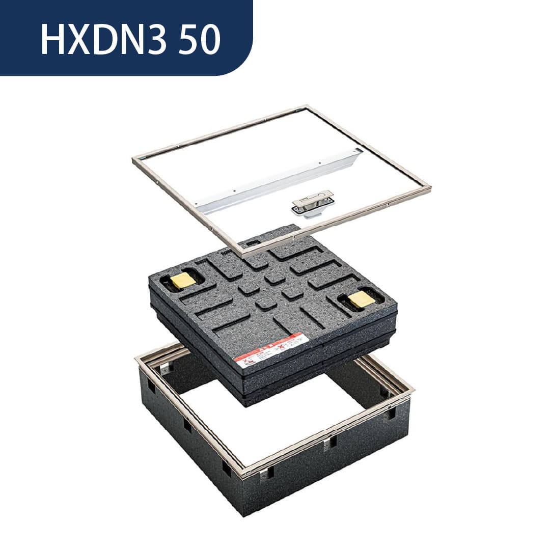 ホーム床点検口 HXD型 500角 艶消ステンカラー HXDN350 簡易気密 仕上厚15mm ダイケン(法人限定)