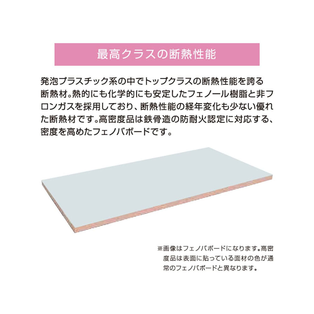 フェノバボード 高密度品 JH20N 20×910×1820mm【ケース販売】10枚 断熱材 フェノールフォーム フクビ