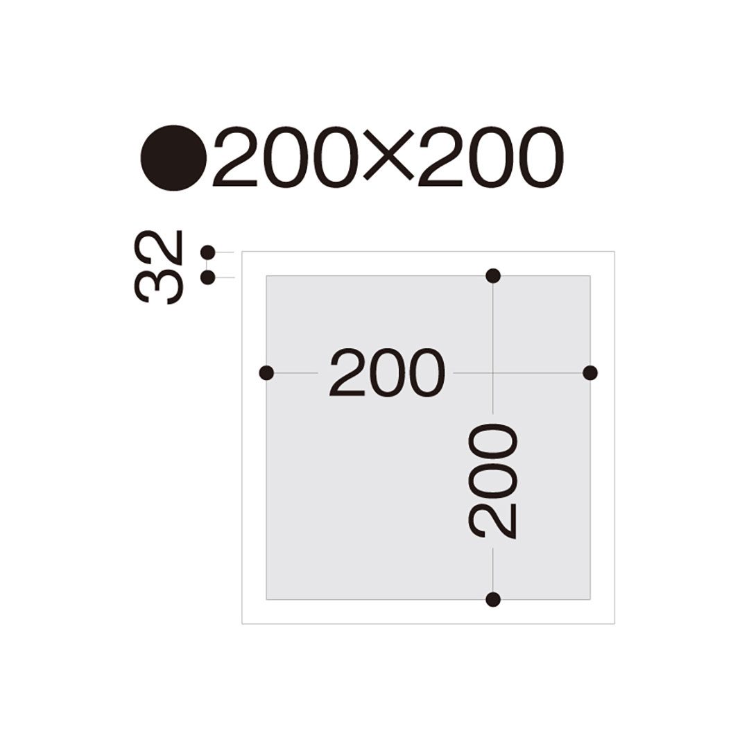 点検口枠 T-125N オフホワイト T12N20 200×200mm【ケース販売】25枠 ボード厚12.5mm用 天井壁兼用 フクビ