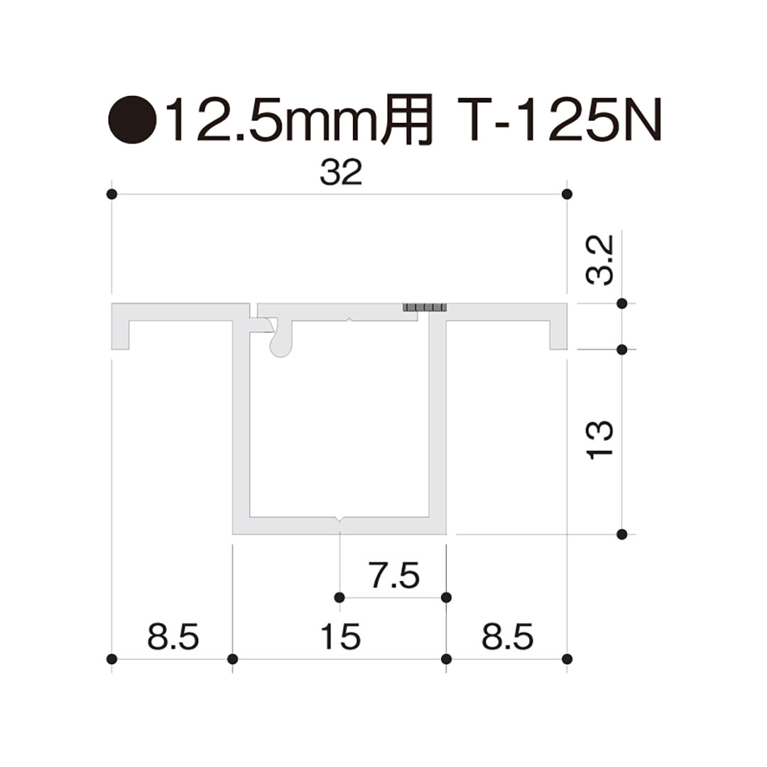 点検口枠 T-125N オフホワイト T12N20 200×200mm【ケース販売】25枠 ボード厚12.5mm用 天井壁兼用 フクビ