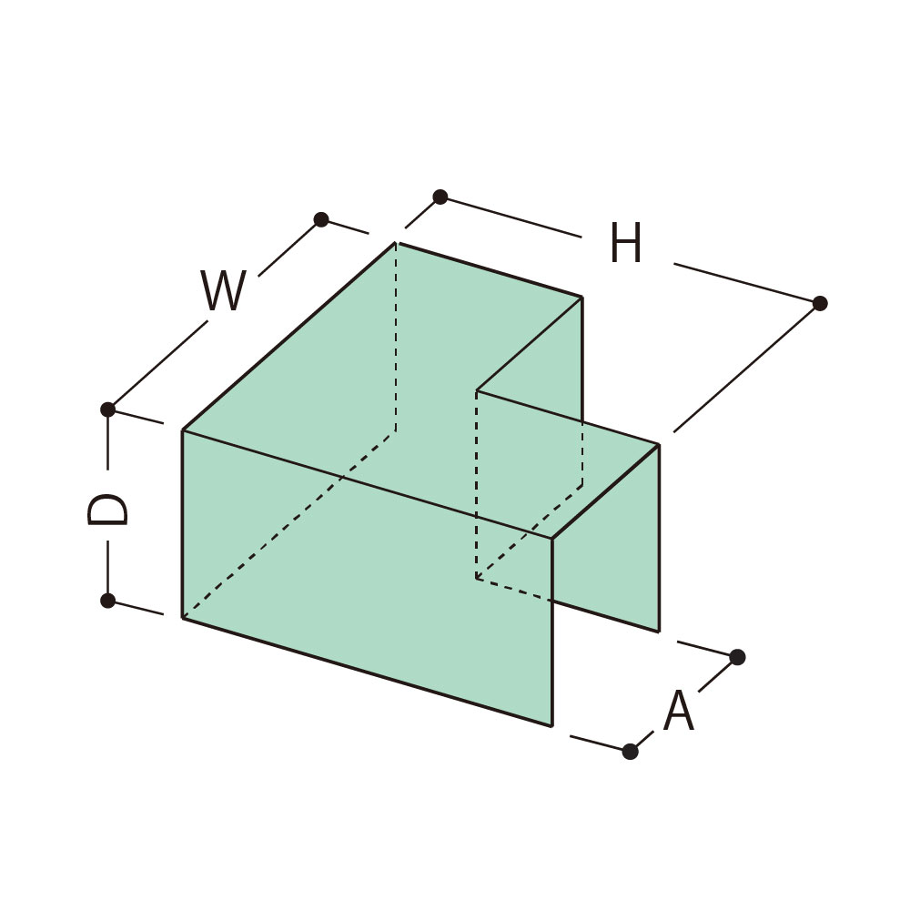 A:123,W:225,H:225,D:100(mm)