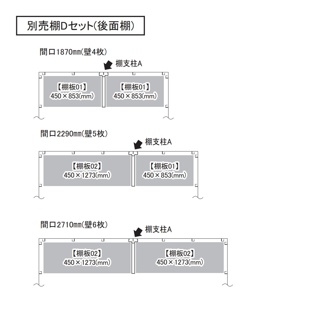 アルシアフィット 別売棚 Dセット 後面棚 DM-1826HDA用 GV57DD バイクガレージ 稲葉製作所【本体と同時購入で送料無料】