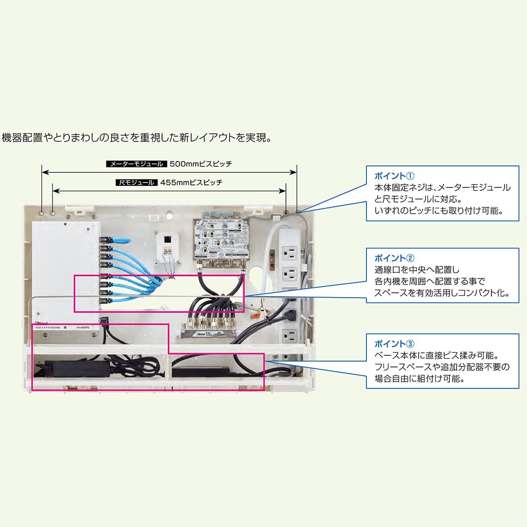 情報盤 10ギガ TEL TV 情報分電盤 ATX-4X88F-00 基地局BOX 情報配線 アバニアクト Abaniact 因幡電機