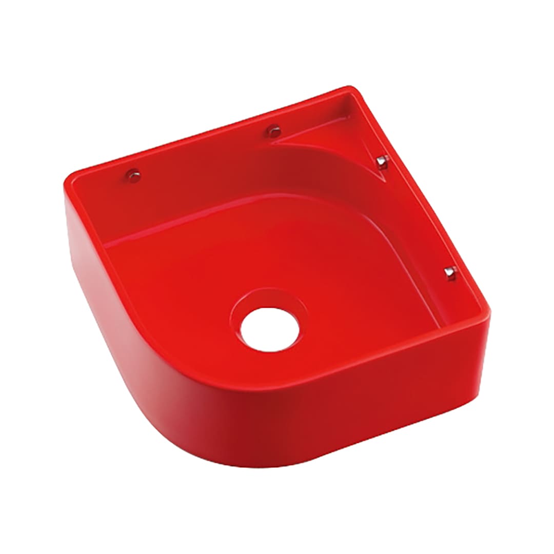 壁掛 手洗器 レッド MINO ミーノ 陶器製 493-048-R (後継品: 493-226-R ) カクダイ KAKUDAI