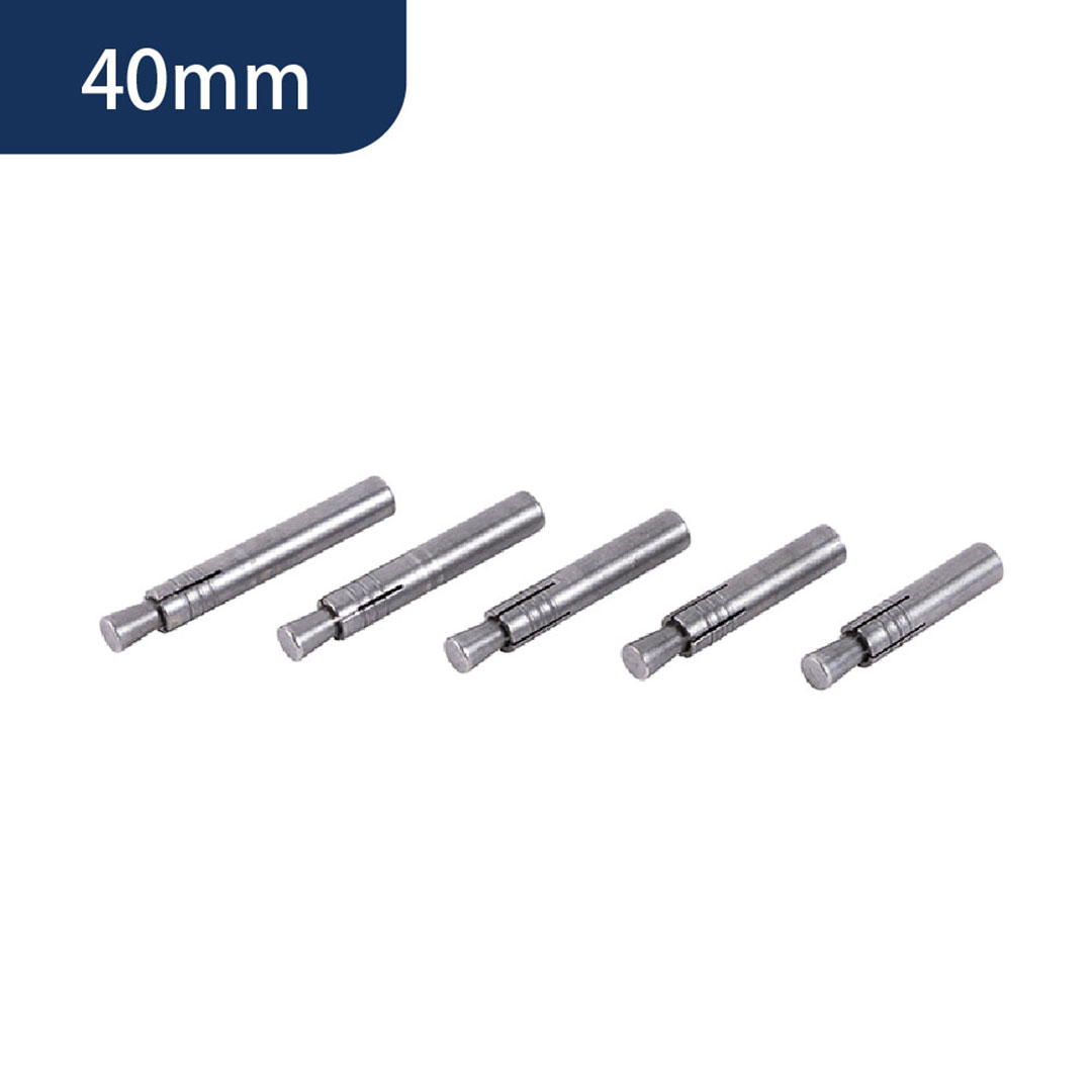 溶接アンカー40（mm） 仮設機材【ケース販売】600本入 1040 窓枠 サッシ シャッター 打込み式