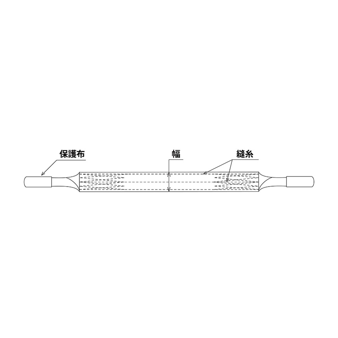 ベルトスリング 紫 25mm×3m 65304【セット販売】50本入 使用荷重800kg 玉掛け作業 FREAK フリーク