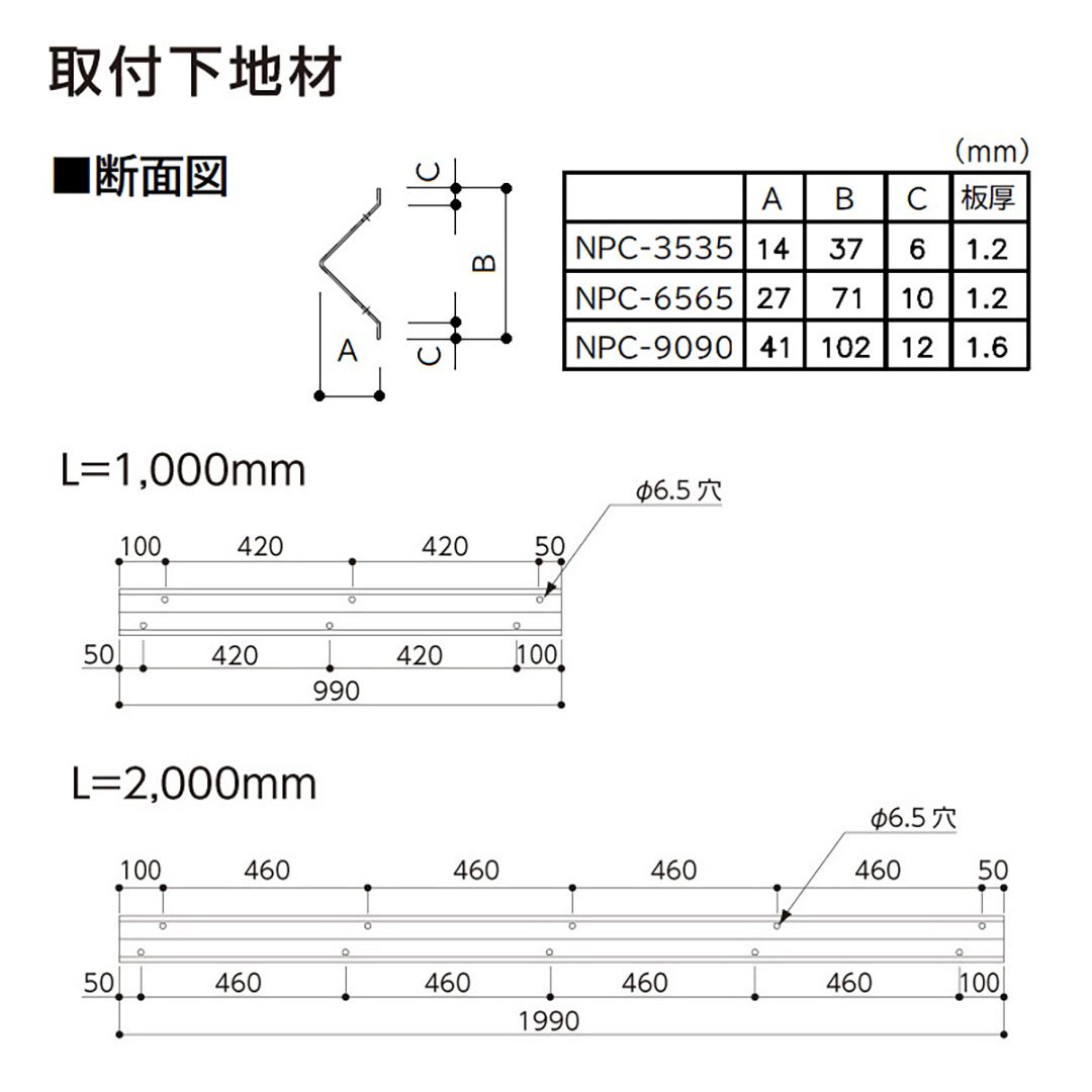 コーナーガード NPC-3535V 1m レモンイエロー【エンドキャップ1個付属 】ナカ工業