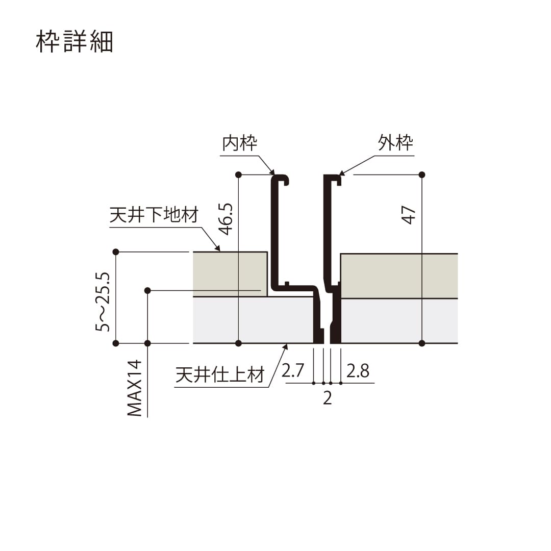 天井点検口 ハイハッチ ホワイト MMⅡ HHMMⅡf-3060W 目地 303×606 白 点検口 ナカ工業