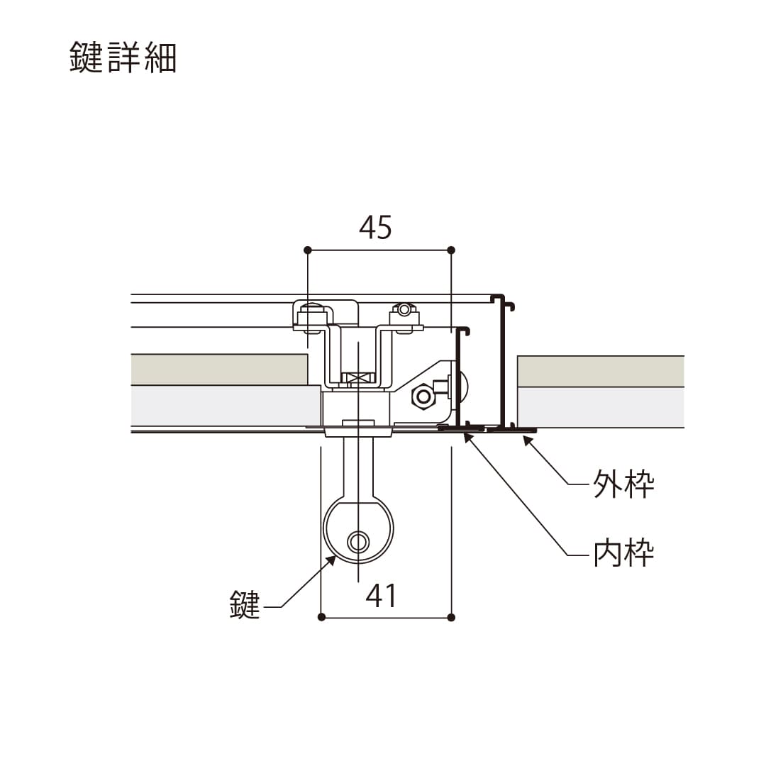天井点検口 ハイハッチ 鍵付 シルバー SD HHSD-K454 額縁 454×454 グレモン錠 点検口 ナカ工業
