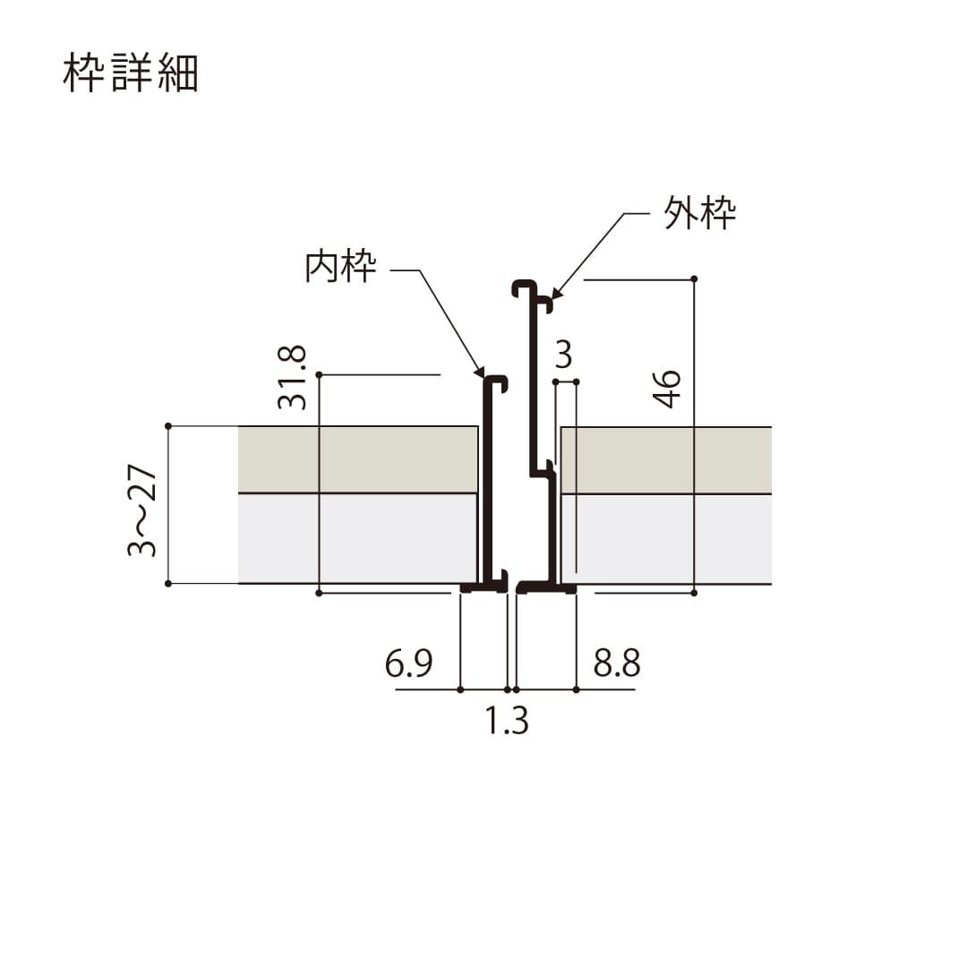天井点検口 ハイハッチ シルバー GS HHGS-3060 細額縁 303×606 額縁 点検口 ナカ工業