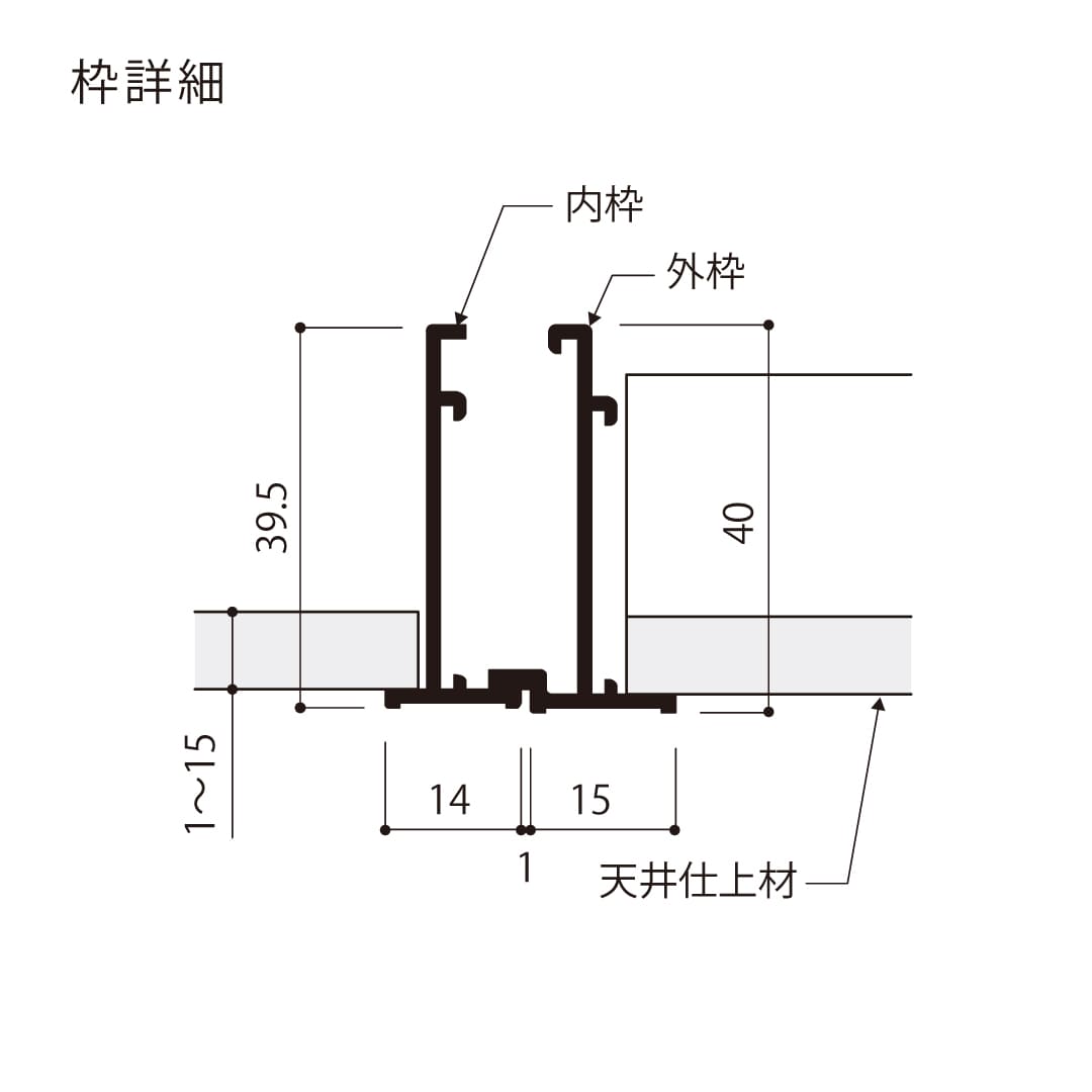 天井点検口 ハイハッチ シルバー NKT NKT-454 軒天 454×454 耐風圧性能 点検口 ナカ工業