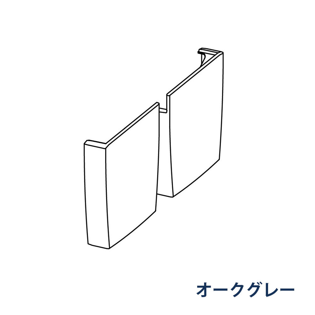 パナソニック 止まり 左右一組 MQKD635 オークグレー 1箱(10個) 雨樋 KAKU RK85(軒系列) アイアン 高耐食