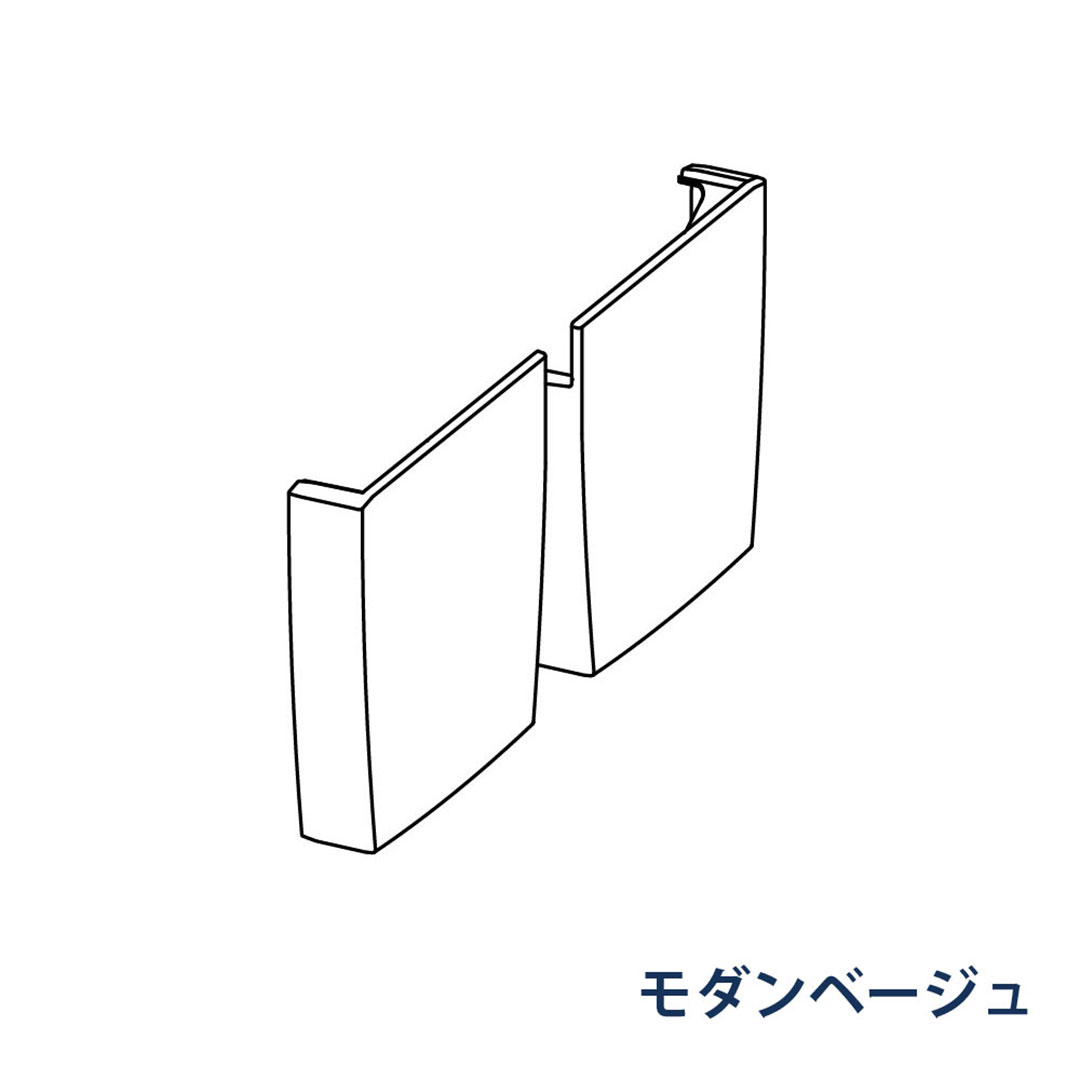 パナソニック 止まり 左右一組 MQKX635 モダンベージュ 1箱(10個) 雨樋 KAKU RK85(軒系列) アイアン 高耐食