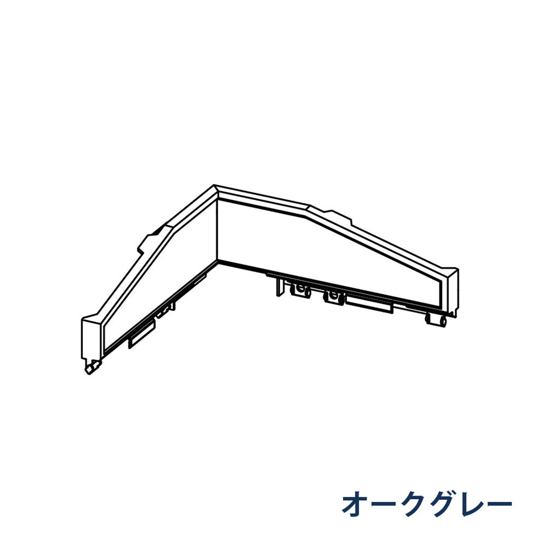 パナソニック 内飾り板 90° MQKD032 オークグレー 1箱(4個) 雨樋 KAKU RK85(軒系列) アイアン 高耐食