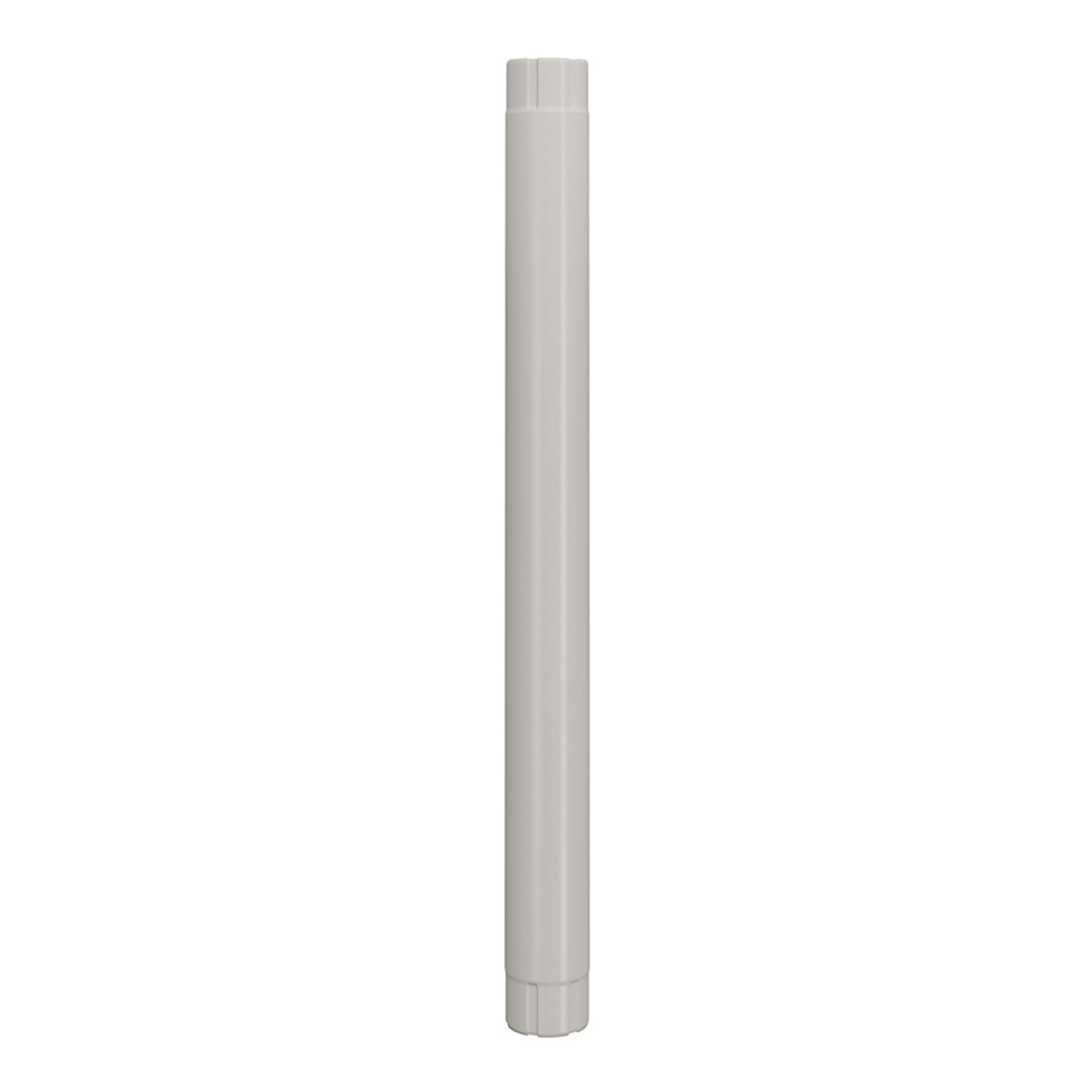 金属製雨樋 延長竪樋(呼樋) MST Φ75×1000mm 白 MST-75-001 リンダブ シマブン［標準品］