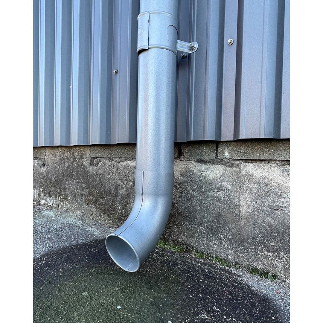 金属製雨樋 排水口 UTK (竪樋Φ75用) 鉄素地 UTK-75-ZM310 リンダブ シマブン［標準品］