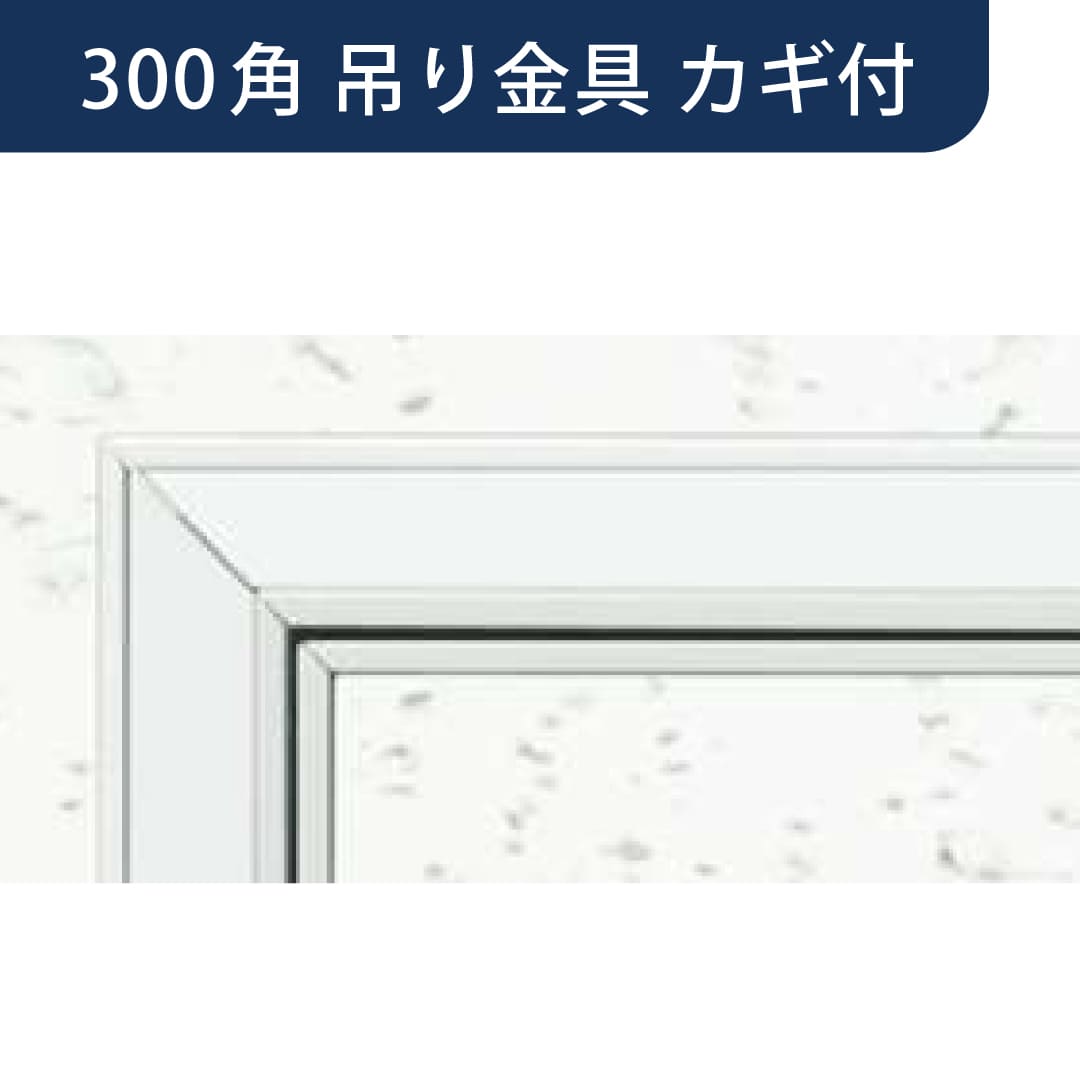 点検口 リーフ額 目地 303 WA 吊り金具 カギ付 ホワイトアルマイト2 300角 62762 天井 アルミ 外額 創建