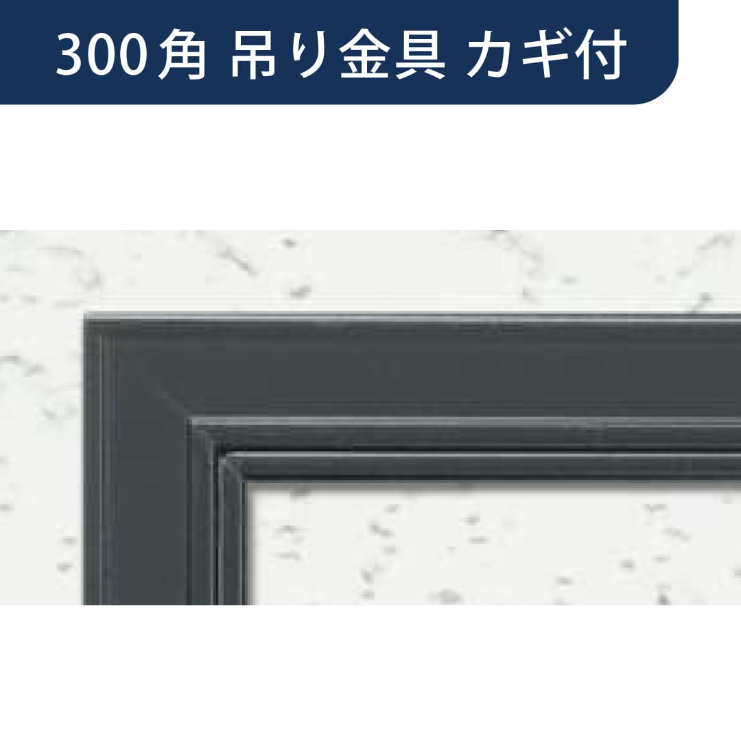 点検口 リーフ額 目地 303 CB 吊り金具 カギ付 カスタムブラック 300角 62765 天井 アルミ 外額 創建