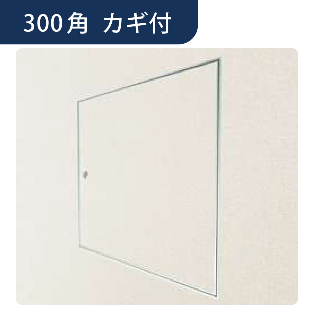 壁点検口 ウォールリーフ 目地300 カギ付 目地 アルマイトシルバー 300角 61282 アルミ 点検口 創建
