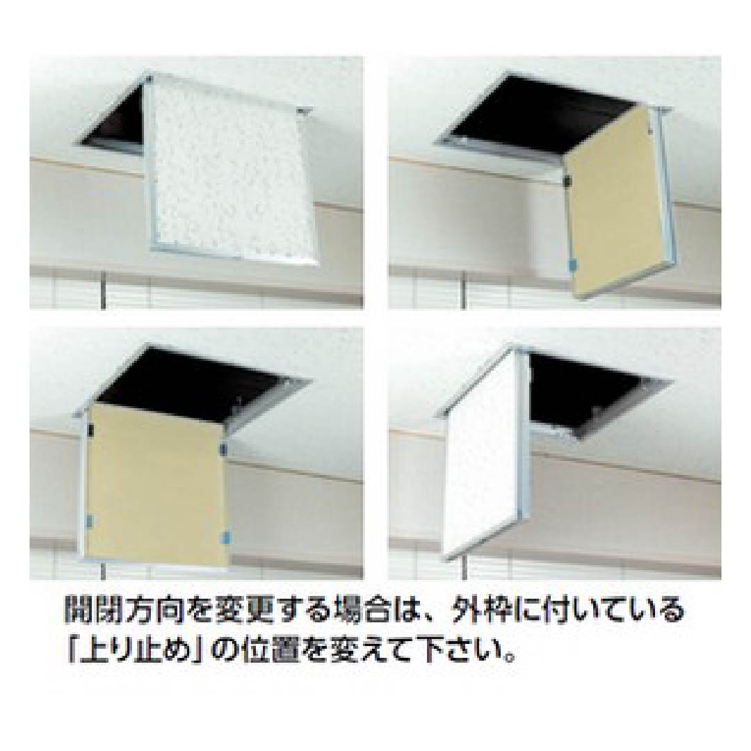 4方向開閉可能