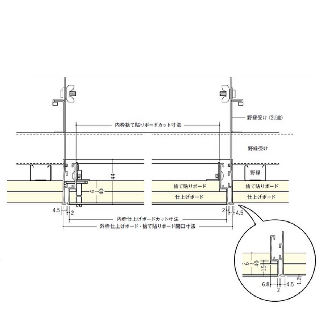 点検口 リーフ目地 303 タイプ4 アルマイトシルバー 300角 71083 天井 アルミ 目地 創建