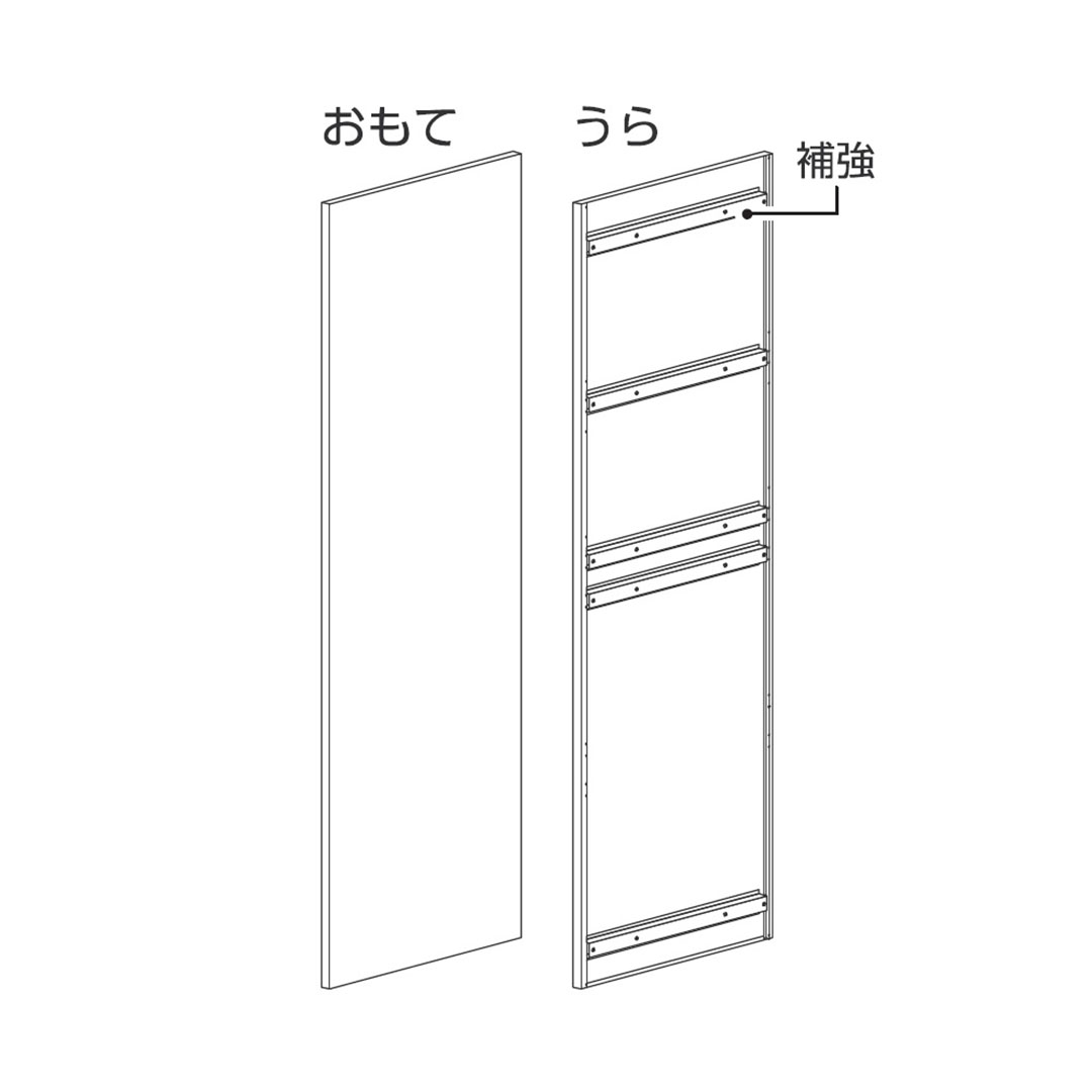 自立設置フレーム用 背面パネル（1列用）FU-BP 集合住宅用 宅配ボックス GX36R専用 田島メタルワーク