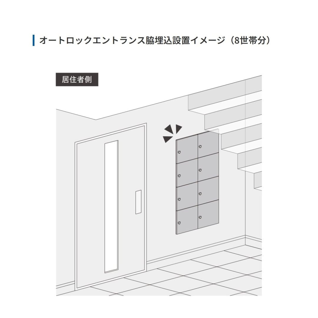 集合住宅用 宅配ポストGMX-2 前入後出 へアライン 防雨型･IPX4 大型郵便 田島メタルワーク