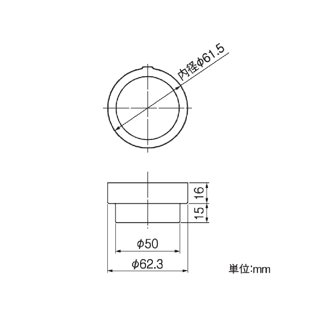 埋設管接続ソケット(塩ビ管VP・VU50接続用)ブラウン  雨樋部品 ソケット タニタハウジングウェア GGF-34687