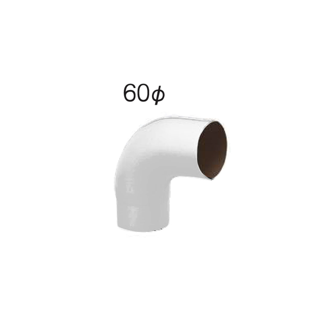 丸エルボ90°(60Φ系列)ホワイト【ケース販売】20本入 雨どい エルボ タニタハウジングウェア GGF-30745